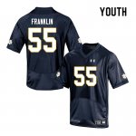 Notre Dame Fighting Irish Youth Jamion Franklin #55 Navy Under Armour Authentic Stitched College NCAA Football Jersey TXR7899AJ